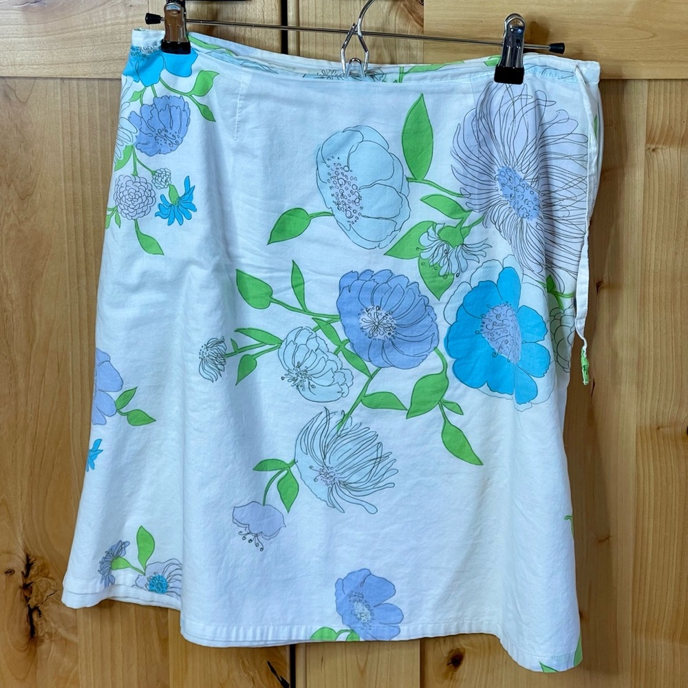 IZOD cotton floral skirt